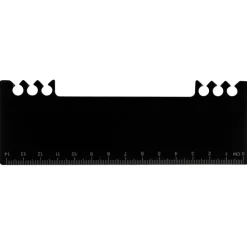 Zestaw do notatek, notatnik, długopis, linijka, karteczki samoprzylepne / Czarny V2991-03