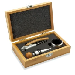 Zestaw do wina w bambusowym pu / Drewna MO8147-40