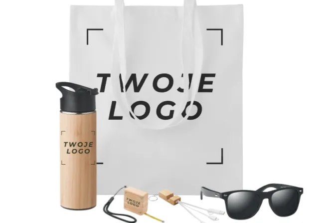 Zestaw gadżetów Bamboo / Naturalny GBOX-05