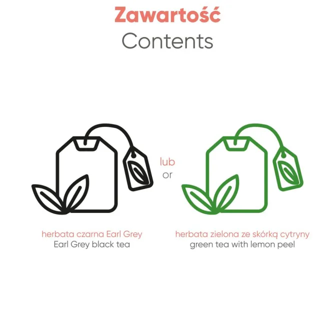 Zestaw herbat w kopercie 2 sztuki / Wielokolorwy S0316B