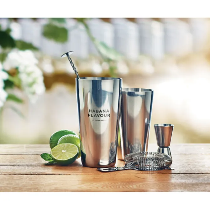 Zestaw koktajlowy 750 ml / Srebrny błyszczący MO6224-17