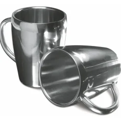 Zestaw: 2 kubki 200 ml / Srebrny V4543-32