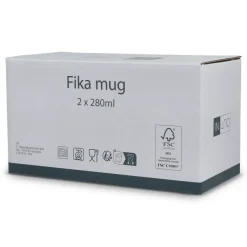 Zestaw kubków ceramicznych InSideOut Fika 280m / Niebieski LT57010-N0011