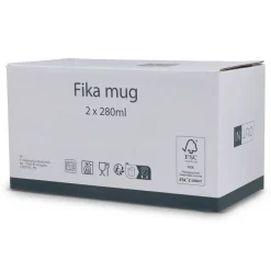 Zestaw kubków ceramicznych InSideOut Fika 280m / Oliwkowa zieleń LT57010-N0043
