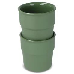 Zestaw kubków ceramicznych InSideOut Fika 280m / Oliwkowa zieleń LT57010-N0043