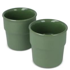 Zestaw kubków ceramicznych InSideOut Fika 280m / Oliwkowa zieleń LT57010-N0043