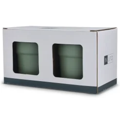 Zestaw kubków ceramicznych InSideOut Fika 280m / Oliwkowa zieleń LT57010-N0043