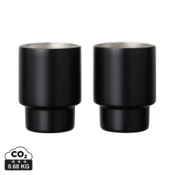 Zestaw kubków podróżnych 160 ml VINGA Nagano, 2 el. / Czarny VG643-03