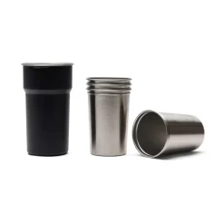Zestaw kubków podróżnych 250 ml VINGA Parks, 4 el. / Black VG675-03