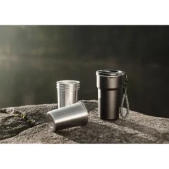 Zestaw kubków podróżnych 250 ml VINGA Parks, 4 el. / Black VG675-03
