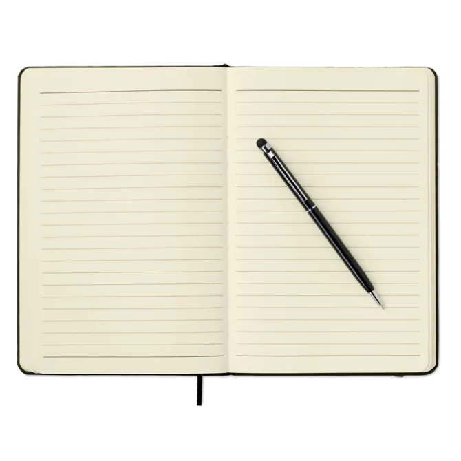 Zestaw notes z długopisem / Czarny MO9348-03