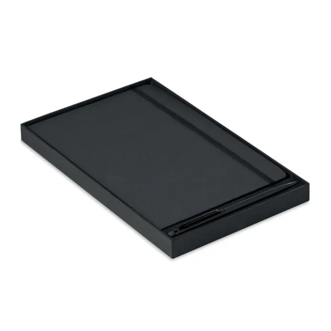 Zestaw notes z długopisem / Czarny MO9348-03