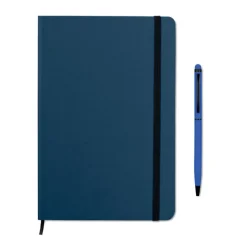Zestaw notes z długopisem / Granatowy MO9348-04