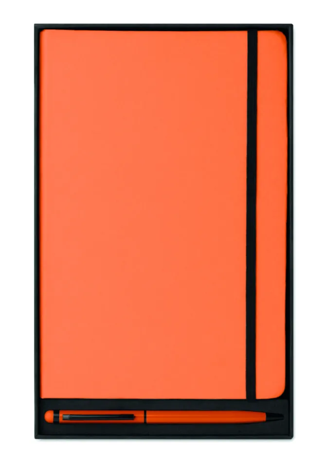 Zestaw notes z długopisem / Pomarańczowy MO9348-10