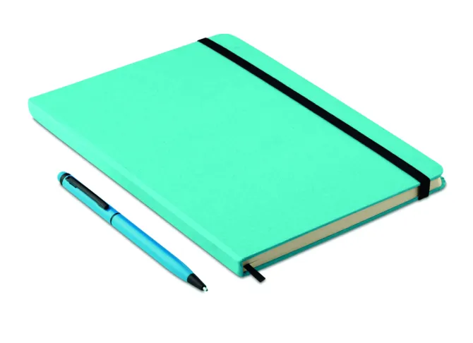 Zestaw notes z długopisem / Turkusowy MO9348-12