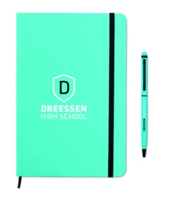 Zestaw notes z długopisem / Turkusowy MO9348-12