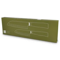 Zestaw noży InSideOut Santoku 2 szt. Ravn / Drewniany LT57201-N0093