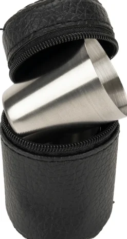 Zestaw piersiówka 266 ml, kieliszki 30 ml i lejek TAHAT Schwarzwolf / Czarny F5001200AJ303