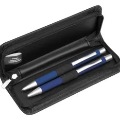 Zestaw piśmienny długopis i ołówek automatyczny soft touch UPPSALA / Niebieski 441004