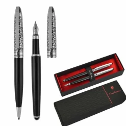 Zestaw piśmienny długopis i pióro wieczne JACQUES Pierre Cardin / Czarny B0400600IP303