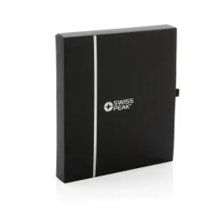 Zestaw podróżny Swiss Peak, PU z recyklingu / Czarny P820.731