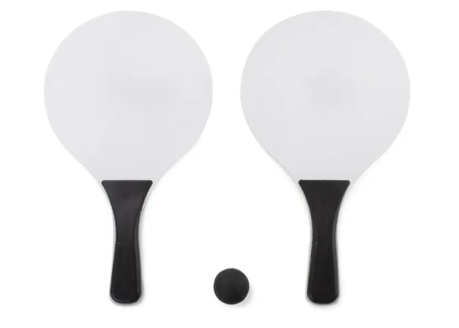 Zestaw rakietek plażowych TINES / Czarny 20507-02