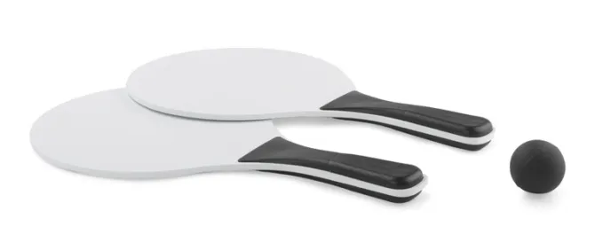 Zestaw rakietek plażowych TINES / Czarny 20507-02