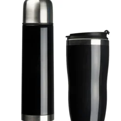 Zestaw termos 500 ml i kubek termiczny 450 ml SPLIT / Czarny 269603