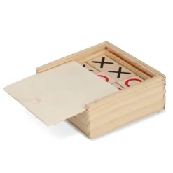 Zestaw Tic Tac Toe w drewnianym pudełku / Drewniany LT90764-N0093