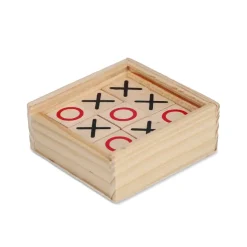 Zestaw Tic Tac Toe w drewnianym pudełku / Drewniany LT90764-N0093