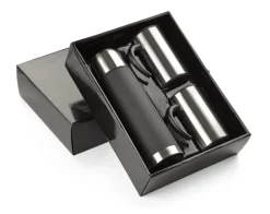Zestaw upominkowy ACON (Termos 500 ml, 2 kubki 260 ml) / Srebrny 17499