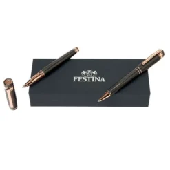 Zestaw upominkowy Festina pióro kulkowe i długopis - FSH4704D + FSH4705D / Ciemnoszary FPBR470D