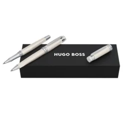 Zestaw upominkowy Hugo Boss długopis i pióro kulkowe HSY5984C + HSY5985C / Srebrny HPBR598C