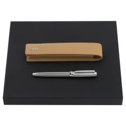 Zestaw upominkowy Hugo Boss długopis i etui HLB417X + HSS4615B / Camel HPBR417X