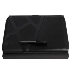 Zestaw upominkowy HUGO BOSS długopis i teczka A4 - HSW3674D + HTA308A / Zielony HPAB367D