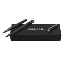 Zestaw upominkowy Hugo Boss długopis i pióro kulkowe HSQ5634A + HSQ5635A / Czarny HPBR563A