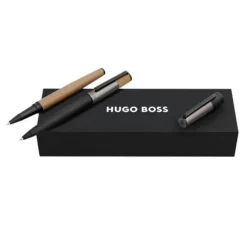 Zestaw upominkowy Hugo Boss długopis i pióro kulkowe HSS5434A + HSS5435A / Szary HPBR543A
