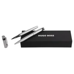 Zestaw upominkowy HUGO BOSS długopis i pióro kulkowe - HSW3674D + HSW3675D / Szary HPBR367B