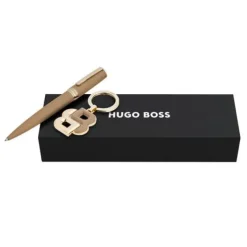 Zestaw upominkowy Hugo Boss długopis i brelok HAK520X + HSC5204X / Złoty HPBK520X