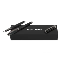 Zestaw upominkowy Hugo Boss pióro wieczne i pióro kulkowe HSS4612A + HSS4615A / Czarny HPPR461A
