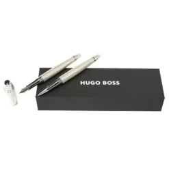 Zestaw upominkowy Hugo Boss pióro wieczne i pióro kulkowe - HSW4452C + HSW4455C / Szary HPPR445C