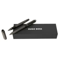 Zestaw upominkowy Hugo Boss pióro kulkowe i długopis - HSI4654D + HSI4655D / Ciemnoszary HPBR465D