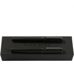 Zestaw upominkowy HUGO BOSS pióro kulkowe i pióro wieczne - HSI1062D + HSI1065D / Czarny HPPR106D