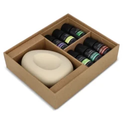 Zestaw upominkowy InsideOut Aroma Pebble z 6 olejkami eterycznymi / Ecru LT57304-N0054