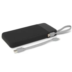 Ziara Powerbank with USB-C & Lightning Cable 10000mAh  / Czarny LT95502-N0002