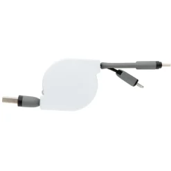 Zwijany kabel do ładowania i synchronizacji 3 w 1 / Czarny P302.221
