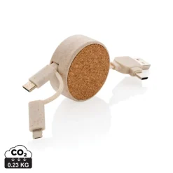 Zwijany kabel do ładowania / Khaki P302.369