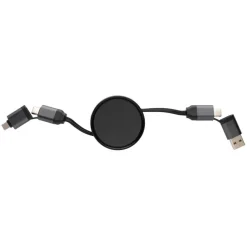 Zwijany kabel do ładowania 6 w 1 Terra / Szary P302.752