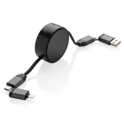 Zwijany kabel do ładowania 6 w 1 Terra / Szary P302.752