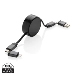 Zwijany kabel do ładowania 6 w 1 Terra / Szary P302.752